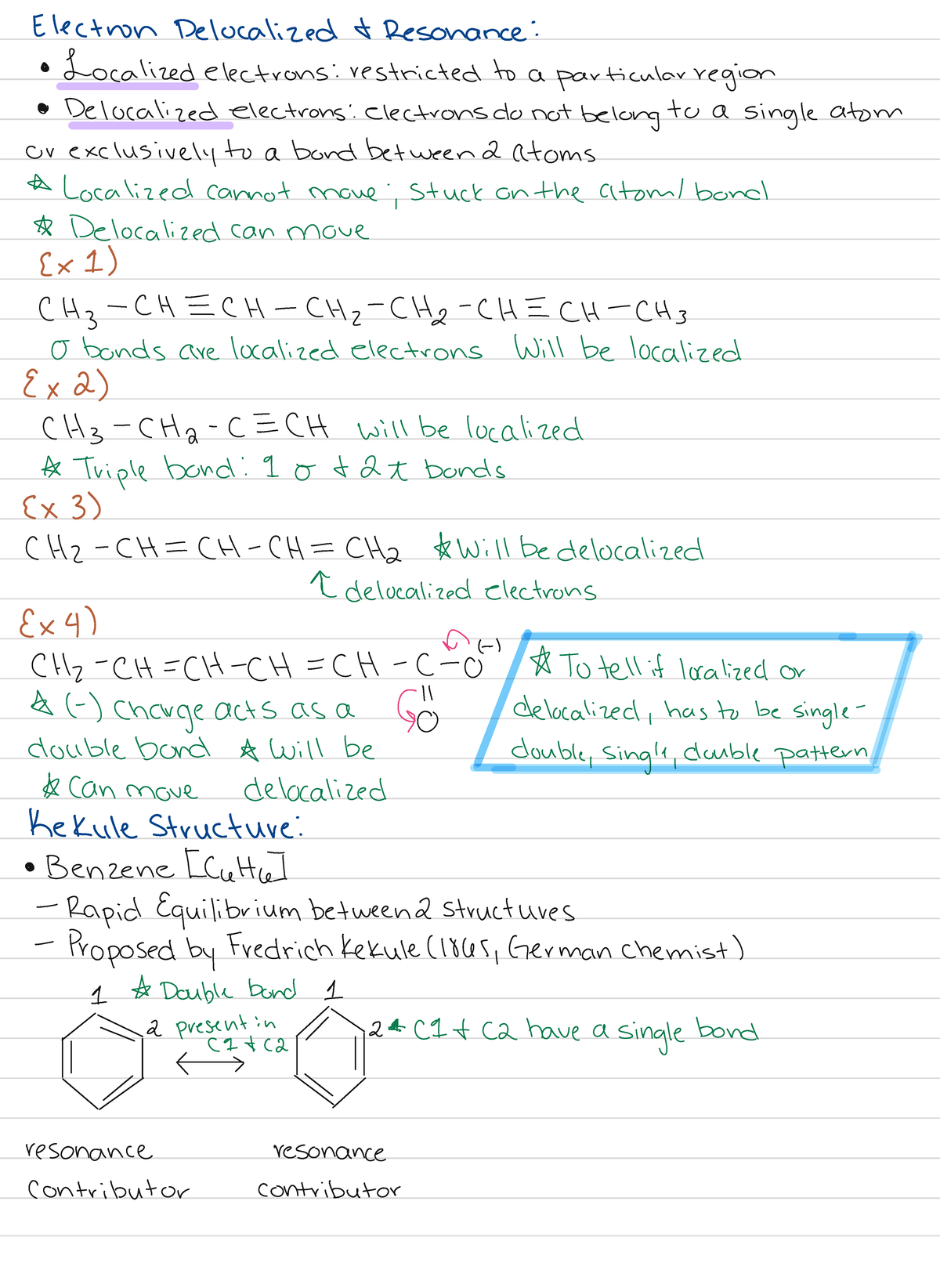 Resonance - Lecture notes - CHEM2323 - Studocu