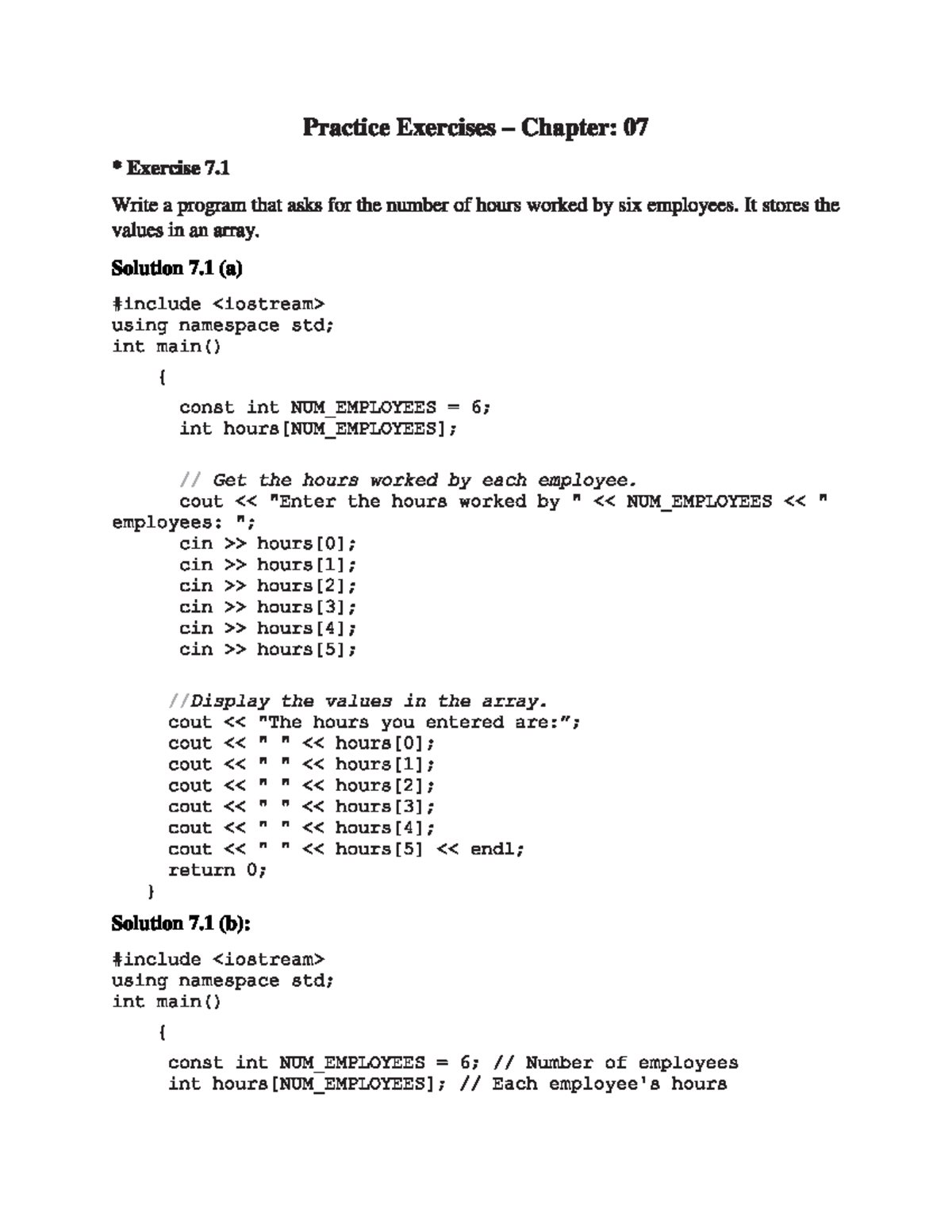 Chapter 7 Practice Exercises Cpp Anti Copy - Trường Đại học Công nghệ ...