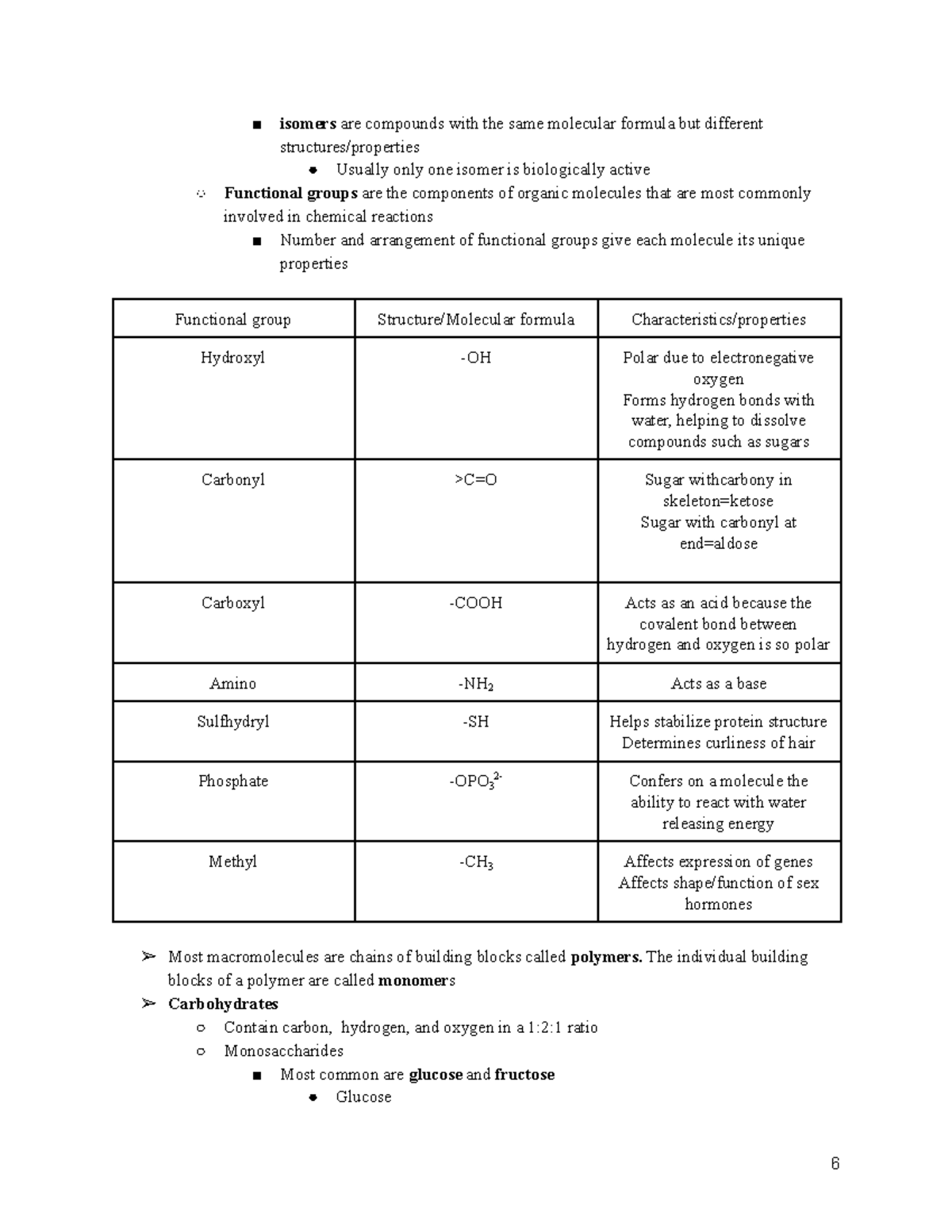 Mol Bio Review-6-10 - Mol Bio Review-6-10 - isomers are compounds with ...