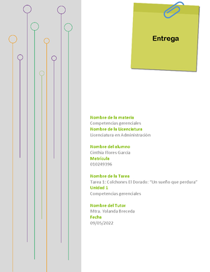 Puntos Extras 1 - Competencias Gerenciales Nombre De La Materia ...