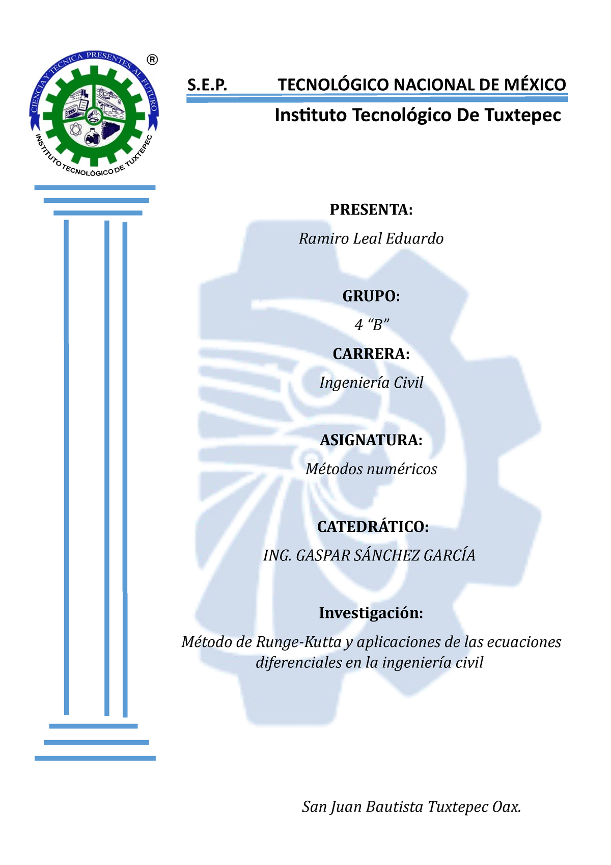 Ejercicos Propuestos, Dinamica - B Instituto Tecnológico De Tuxtepec S ...