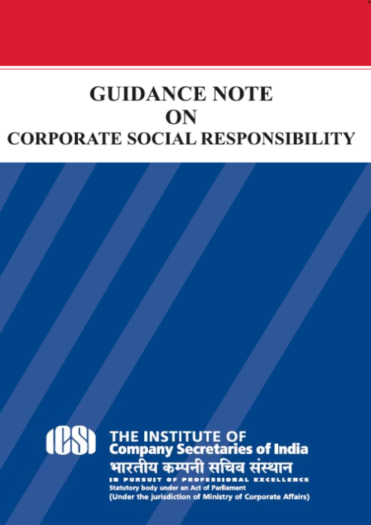 Guidance Note on CSR Final - (i) Guidance Note on Corporate Social ...