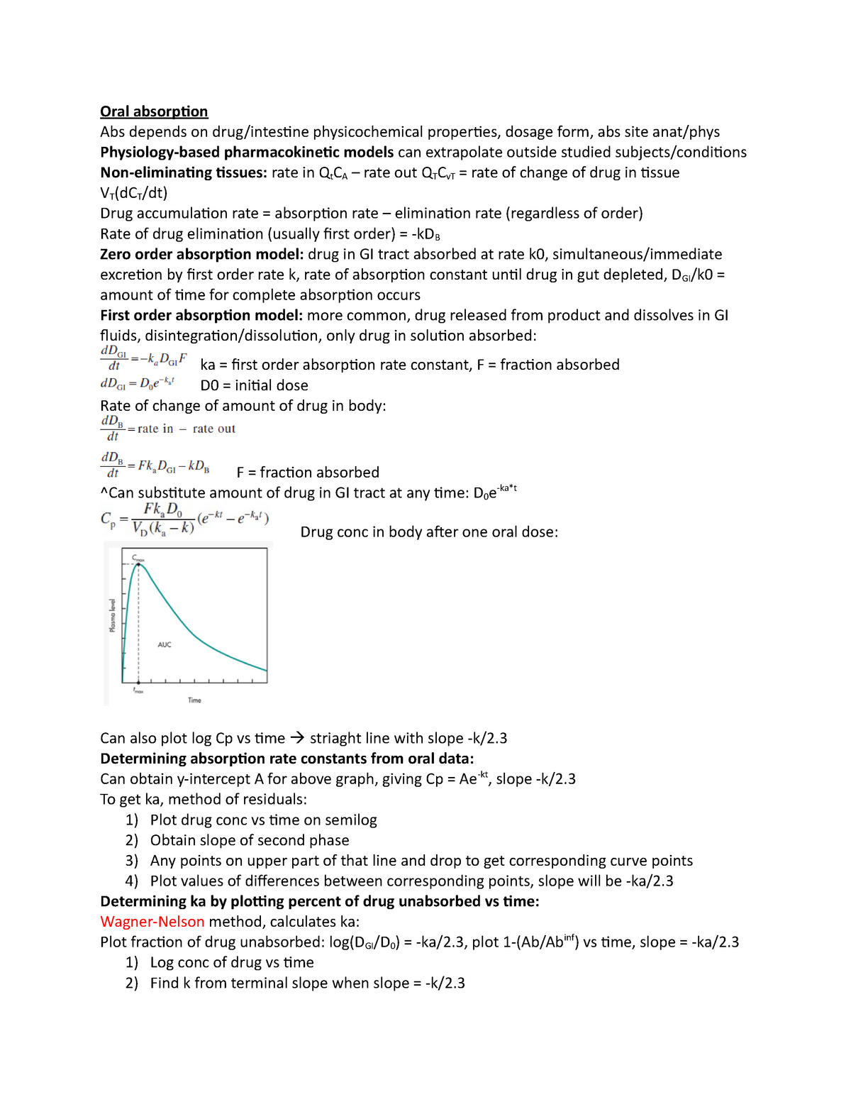Kinetics EXAM 3 TEXT Notes - PSB 430 - MCPHS University - StuDocu