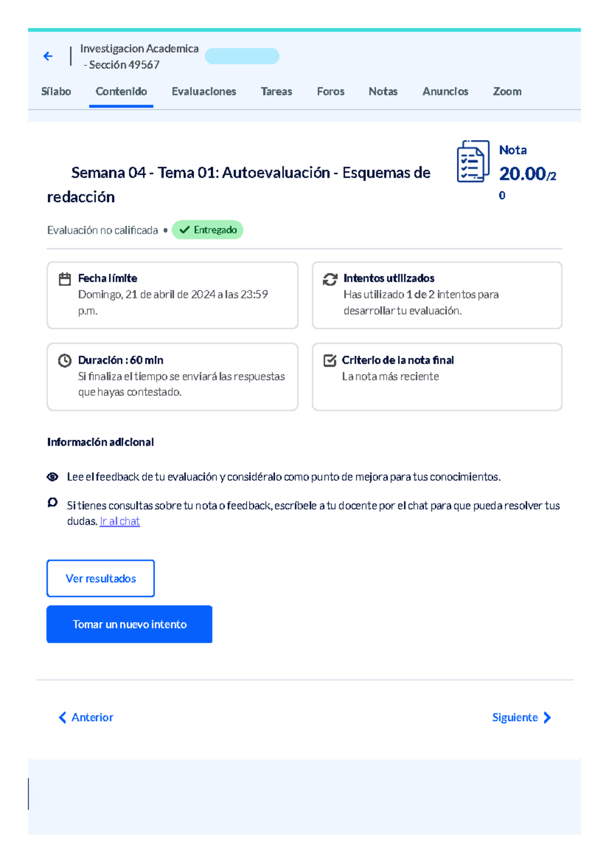 UTP+class Cursos - notas - 📝 Semana 04 - Tema 01: Autoevaluación ...