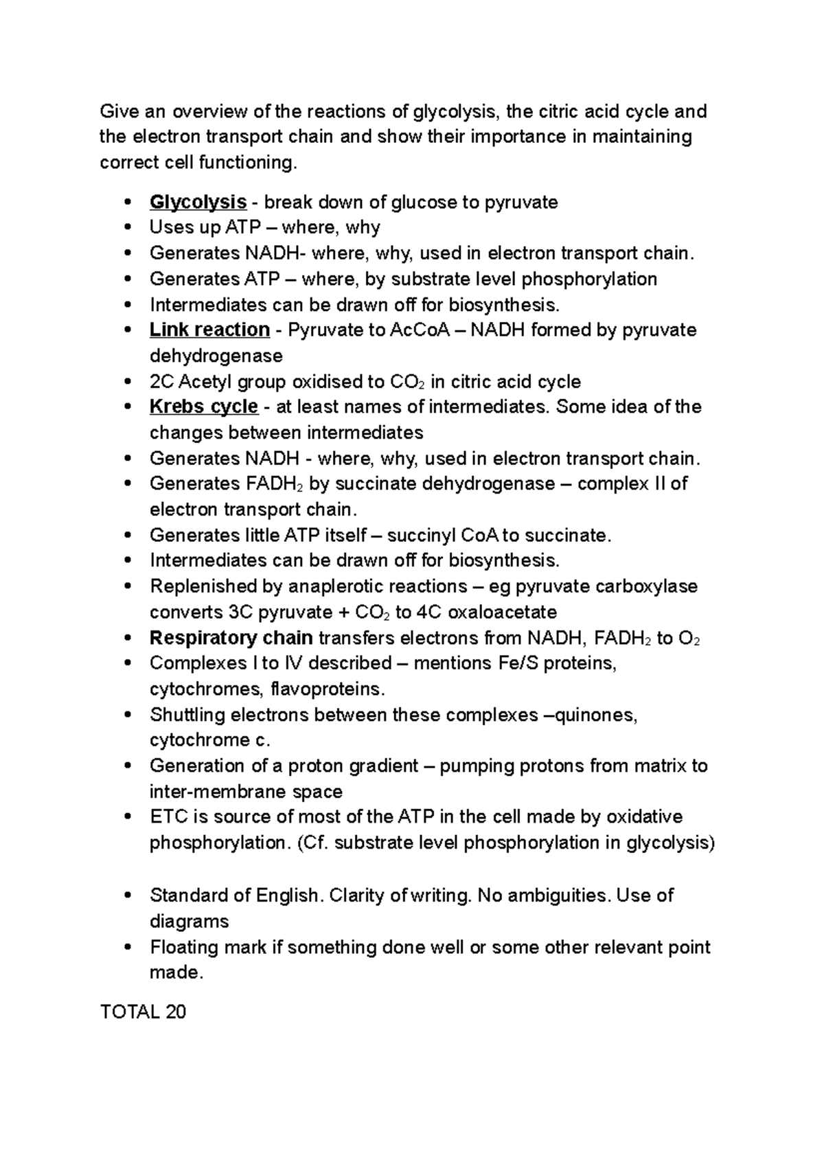 summary-reactions-of-glycolysis-the-citric-acid-cycle-and-the