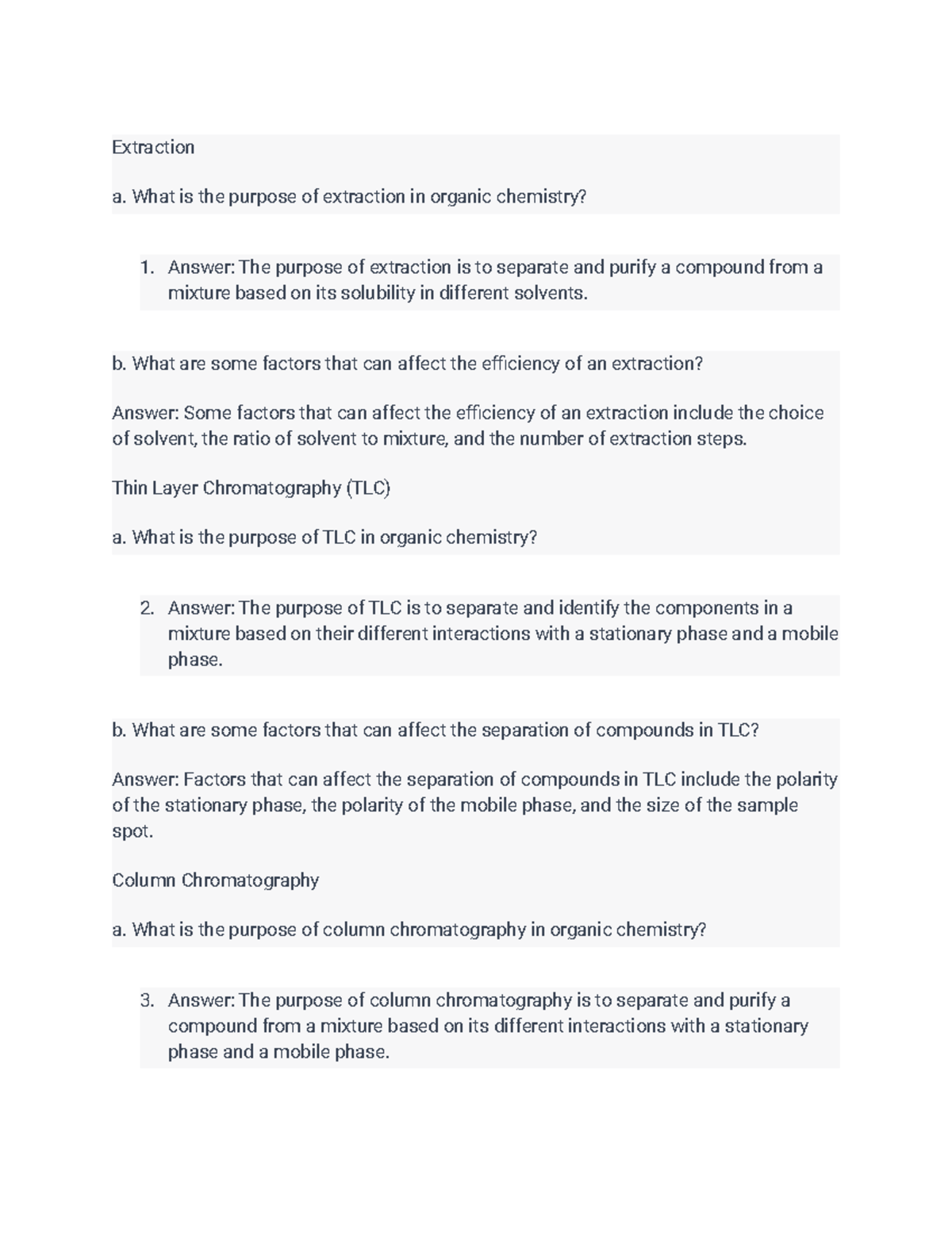 Extraction Laboratory Methods in Organic Chemistry LAB Extraction a