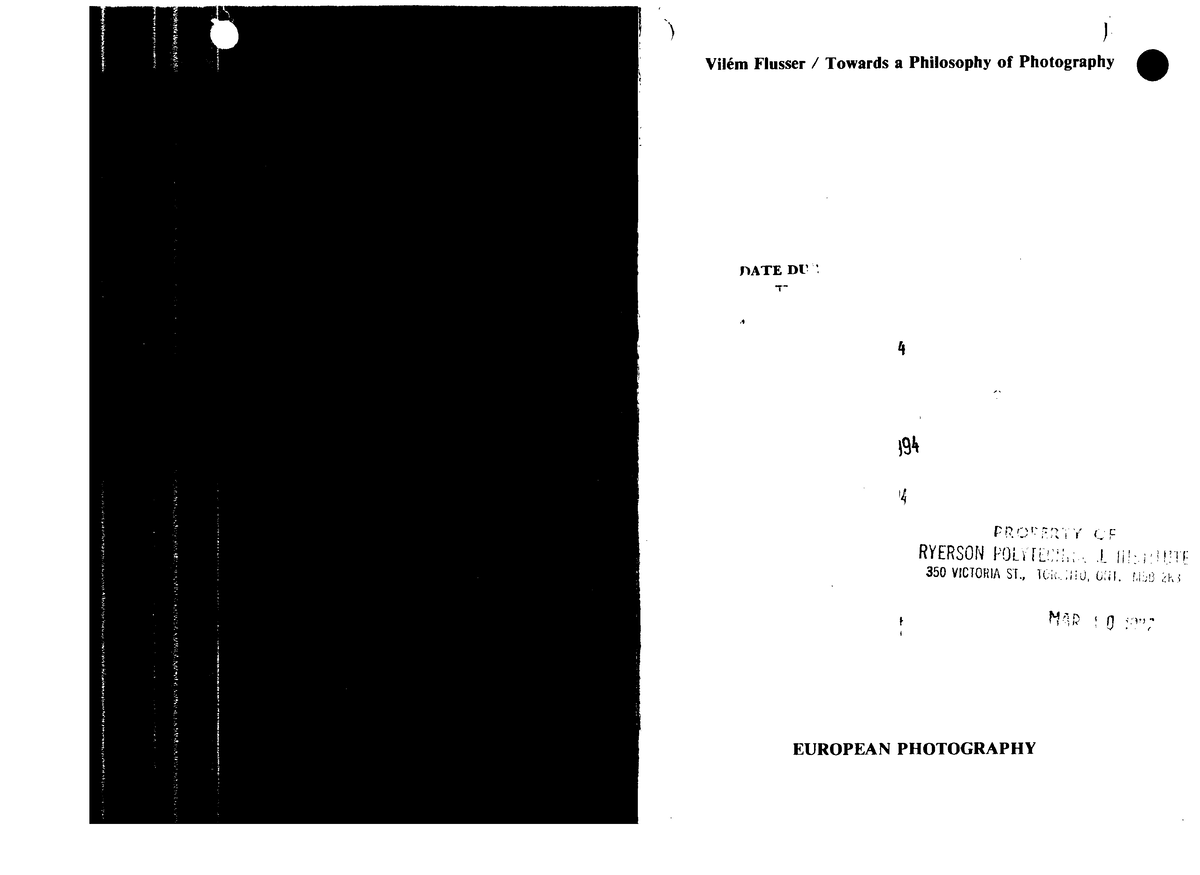 Towards a Philosophy of Photography 1984 (Flusser Vilem) (Z-Library ...