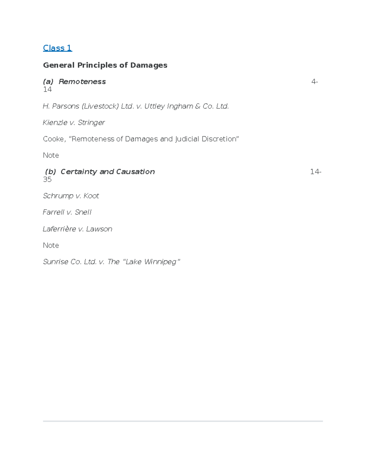 Syllabus revised class note prep class 1 general principles of 