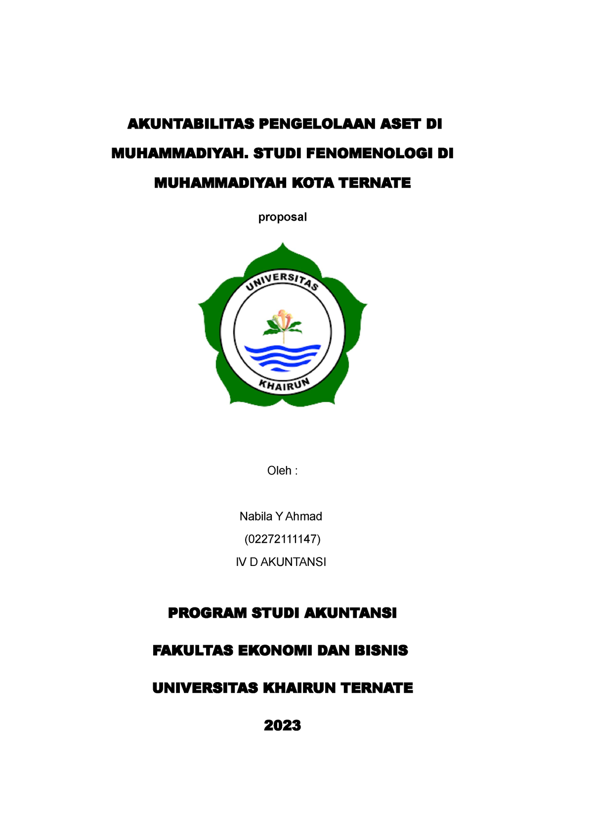 Akuntabilitas Pengelolaan ASET DI Muhammadiyah - AKUNTABILITAS ...