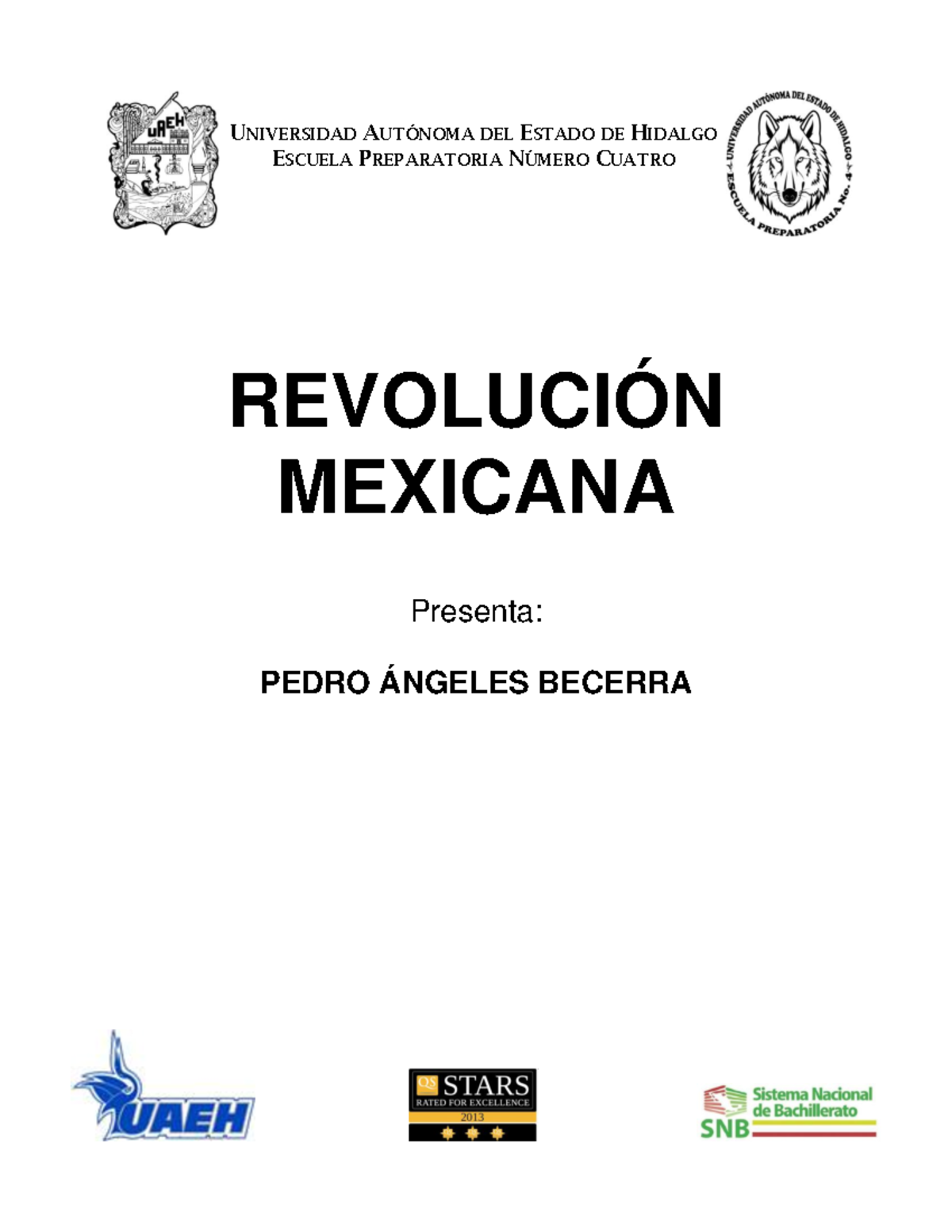 Ensayo - Revolucion Mexicana - UNIVERSIDAD AUTÓNOMA DEL ESTADO DE ...