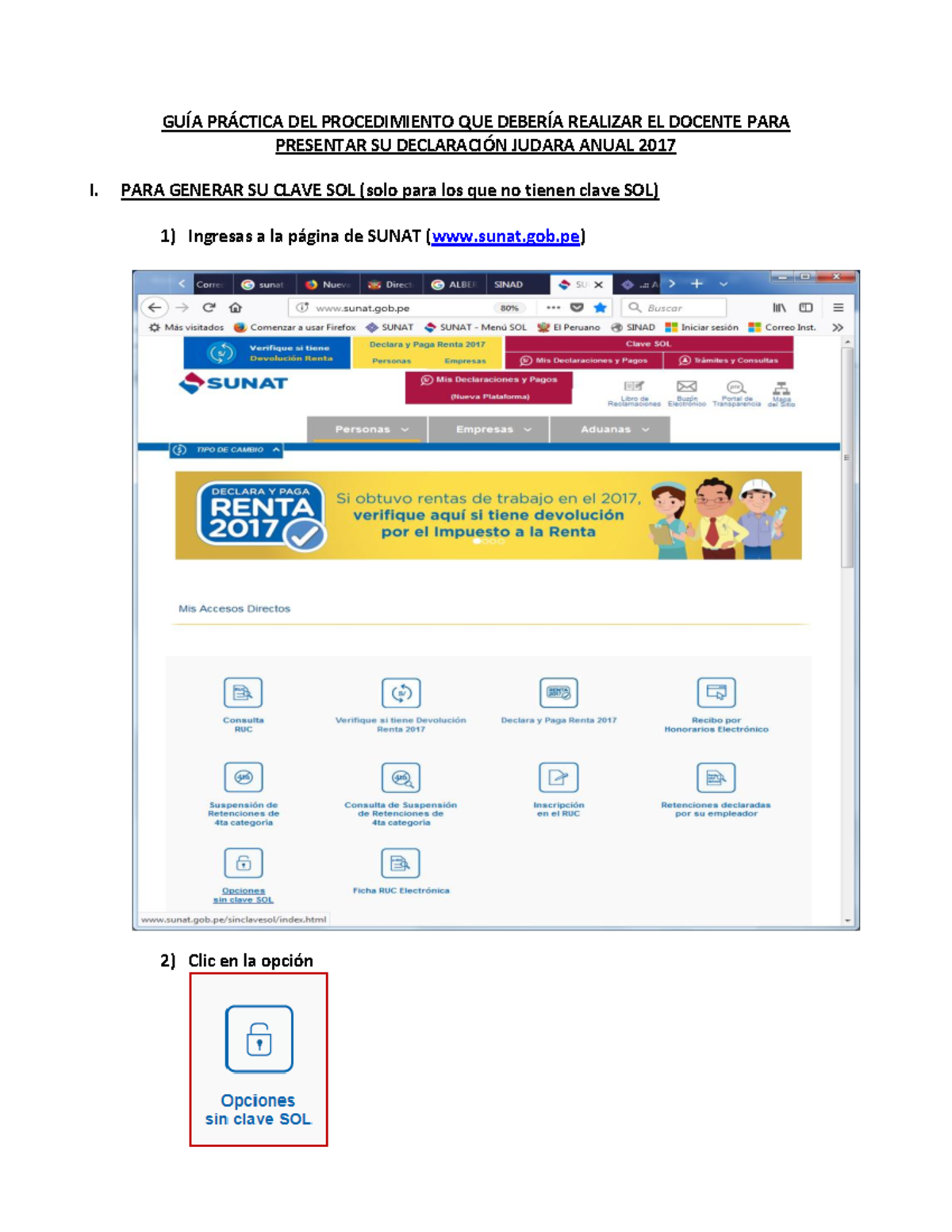Guia para Declaracion Anual - GUÍA PRÁCTICA DEL PROCEDIMIENTO QUE ...