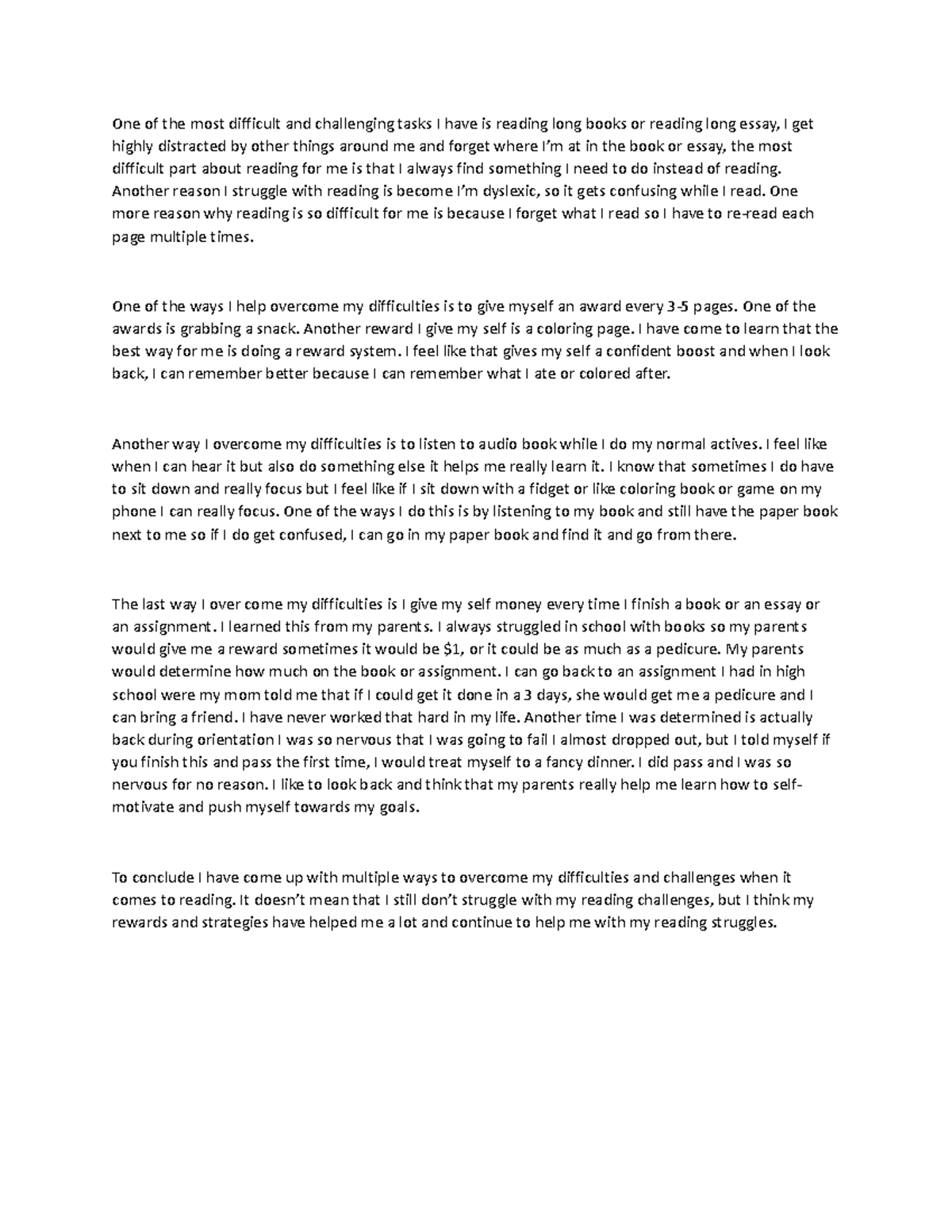 English Composition I - C455 task 1 - One of the most difficult and ...