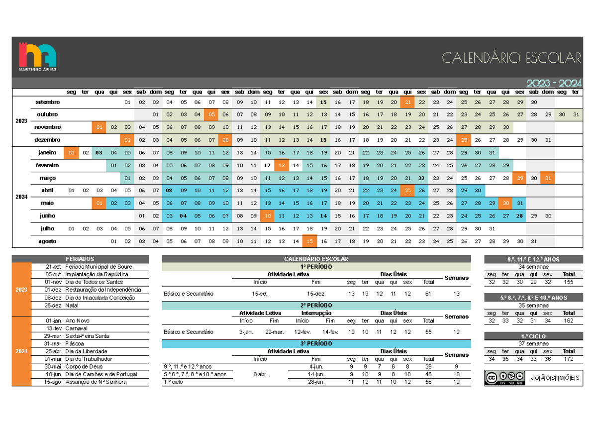 01 Calendário Escolar 2023 2024 CalendÁrio Escolar 2023 2024 Seg