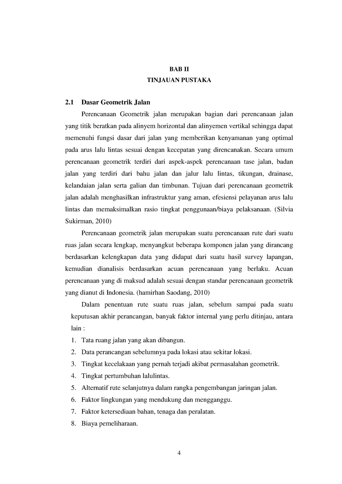 BAB II 4 - Dasar Geometrik - 4 BAB II TINJAUAN PUSTAKA 2 Dasar ...