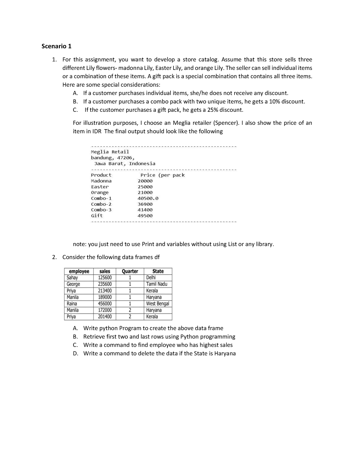 data analytics assignment