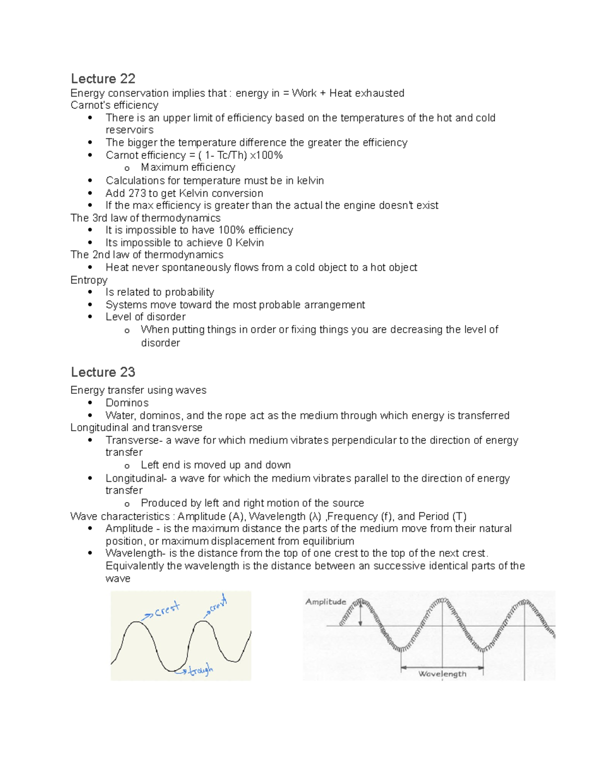 PHYS 101 Lecture 22-38 - Lecture 22 Energy Conservation Implies That ...