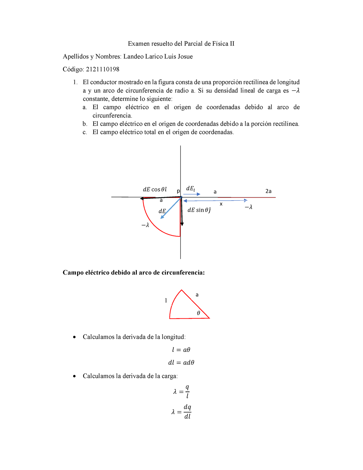 Solucionario Del Examen Parcial De Fisica II - Examen Resuelto Del ...