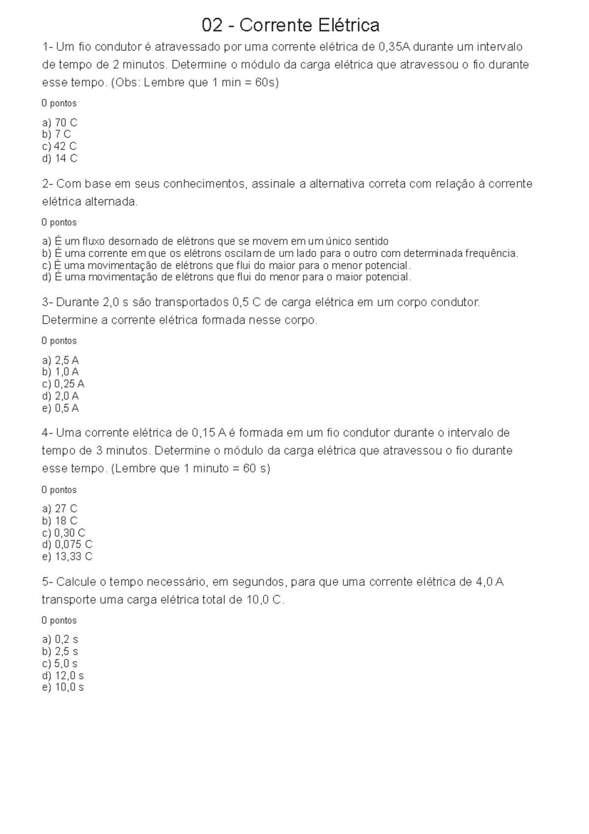 Corrente elétrica, exercícios comentados para melhor compreensão - 02 ...