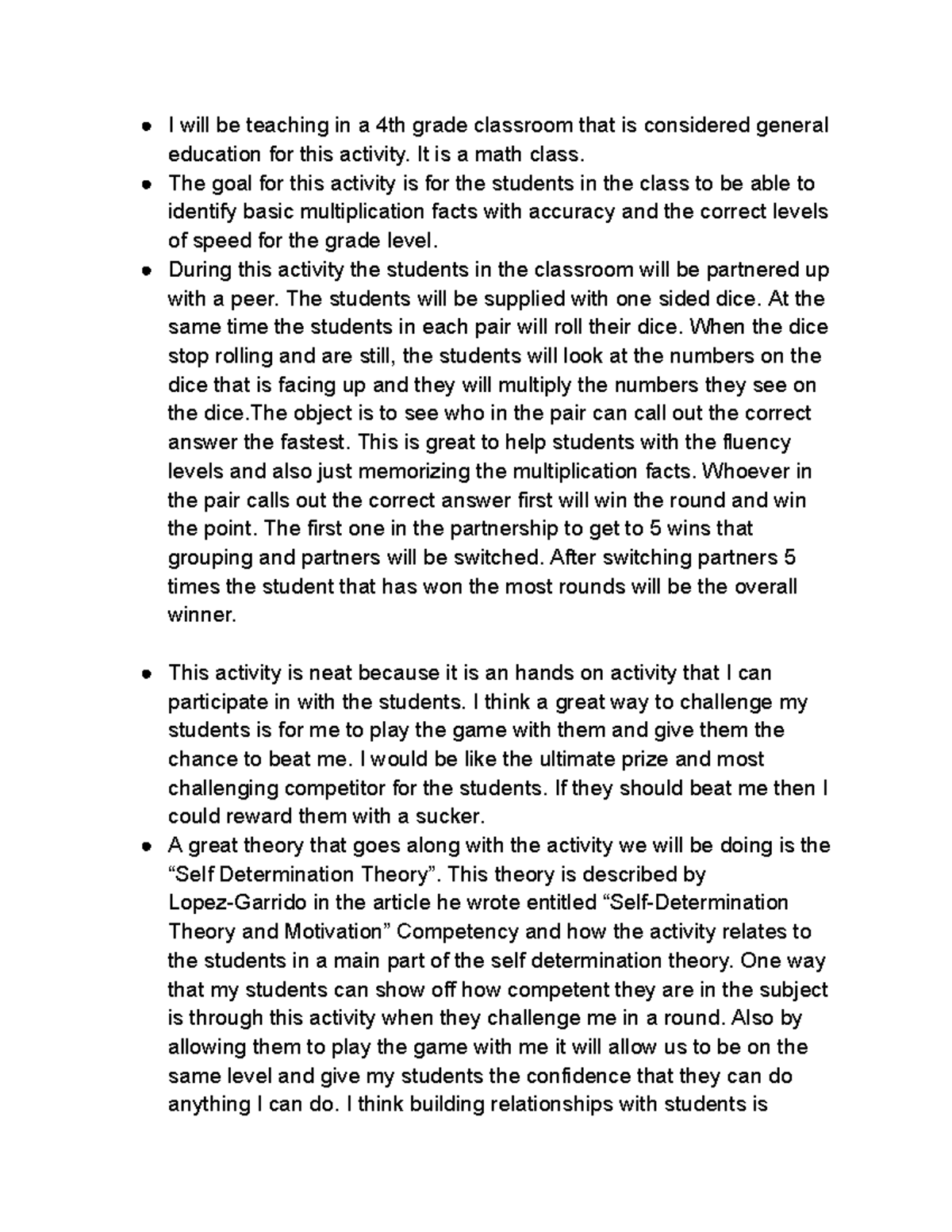 D170 Task 4 - passed - I will be teaching in a 4th grade classroom that ...