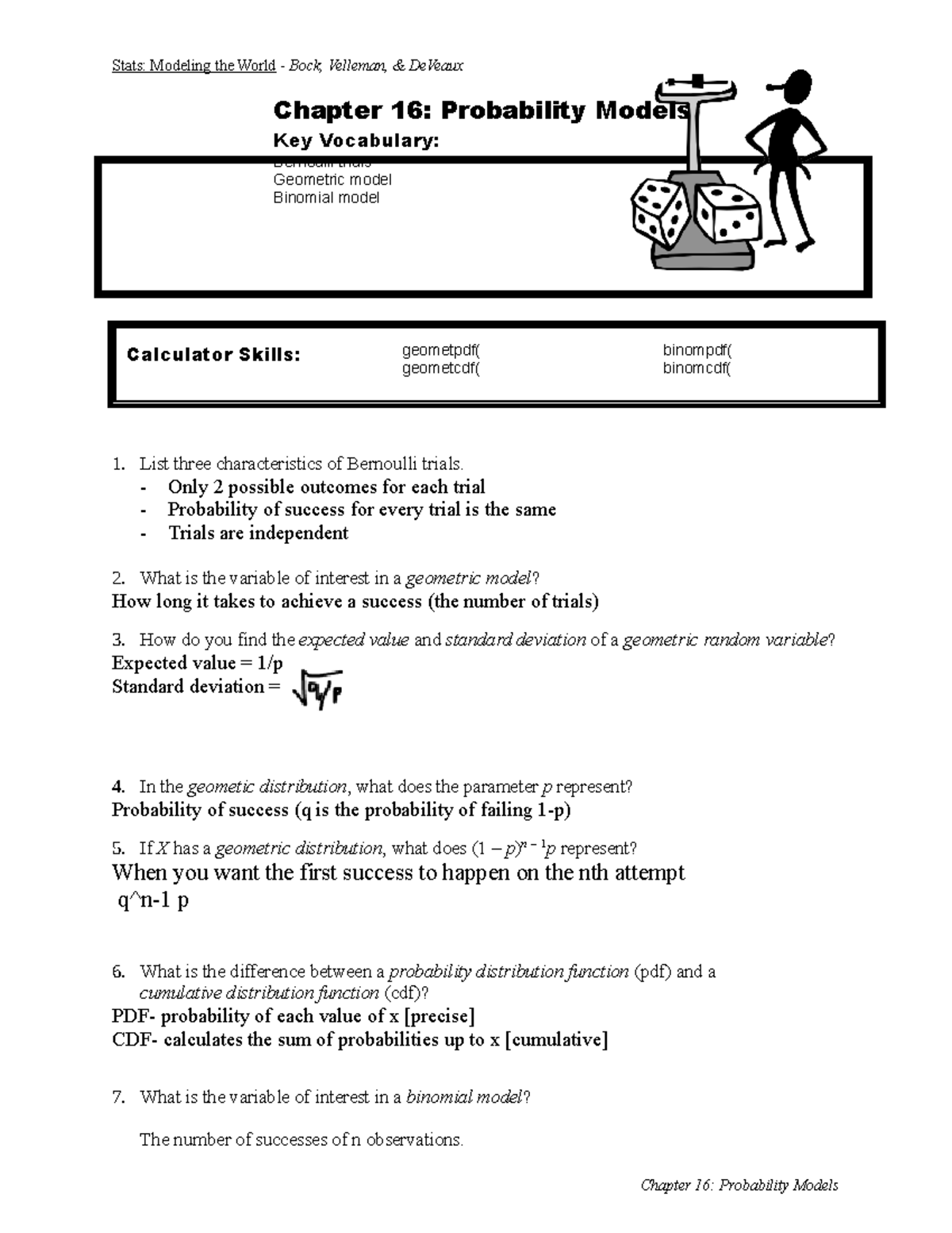 Stats Modeling the World Reading GuidesChapter 16 Stats Modeling