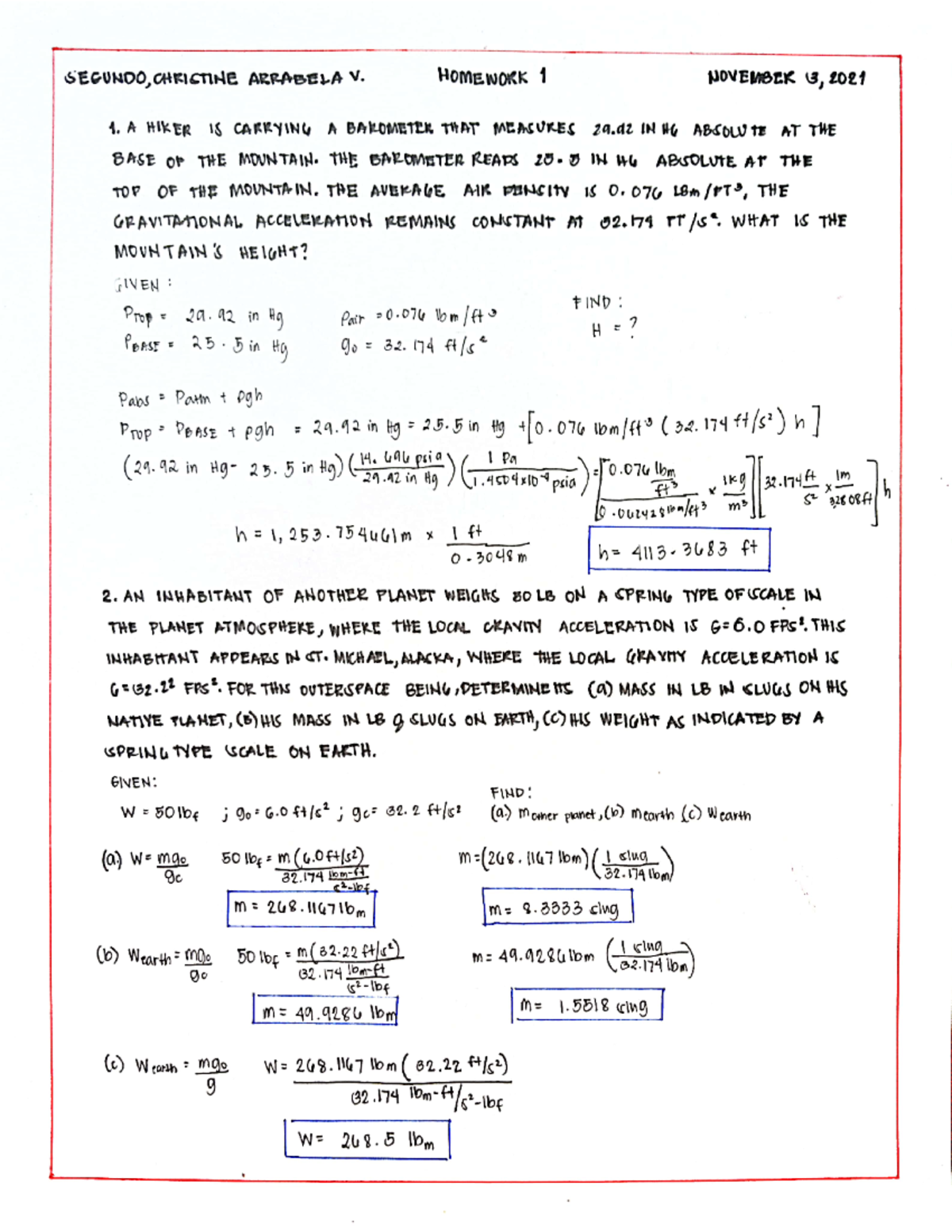 Homework 1 Thermo - Thermodynamics 1 - PangSU - Studocu