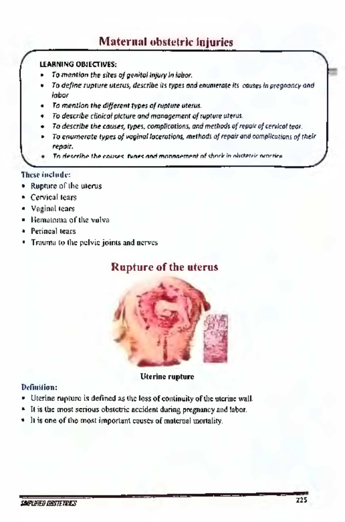 Maternal obstetric injuries - M atern al obstetric injuries LEA RN I N ...
