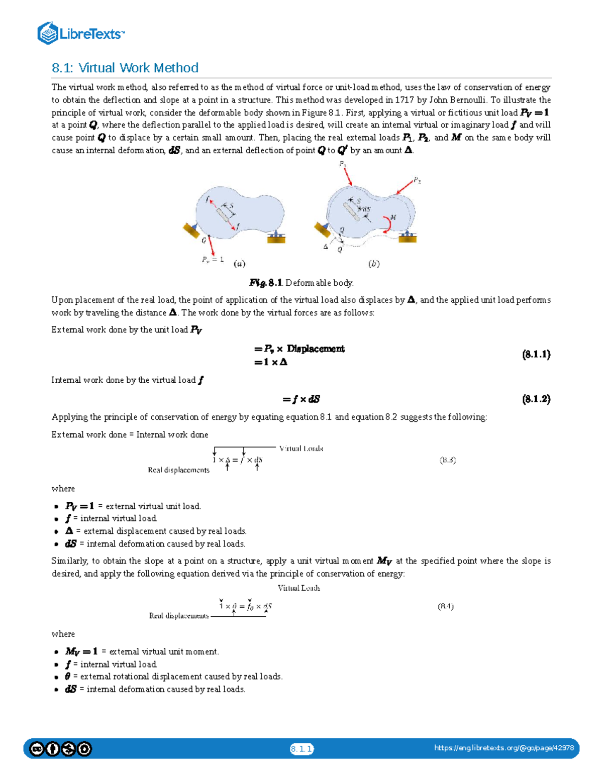 virtual work method 1 - This method was developed in 1717 by John ...
