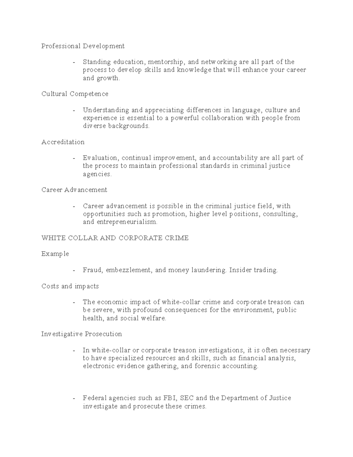 CRJ 355 Notes 16 - Crime analysis terminology, techniques, and ...