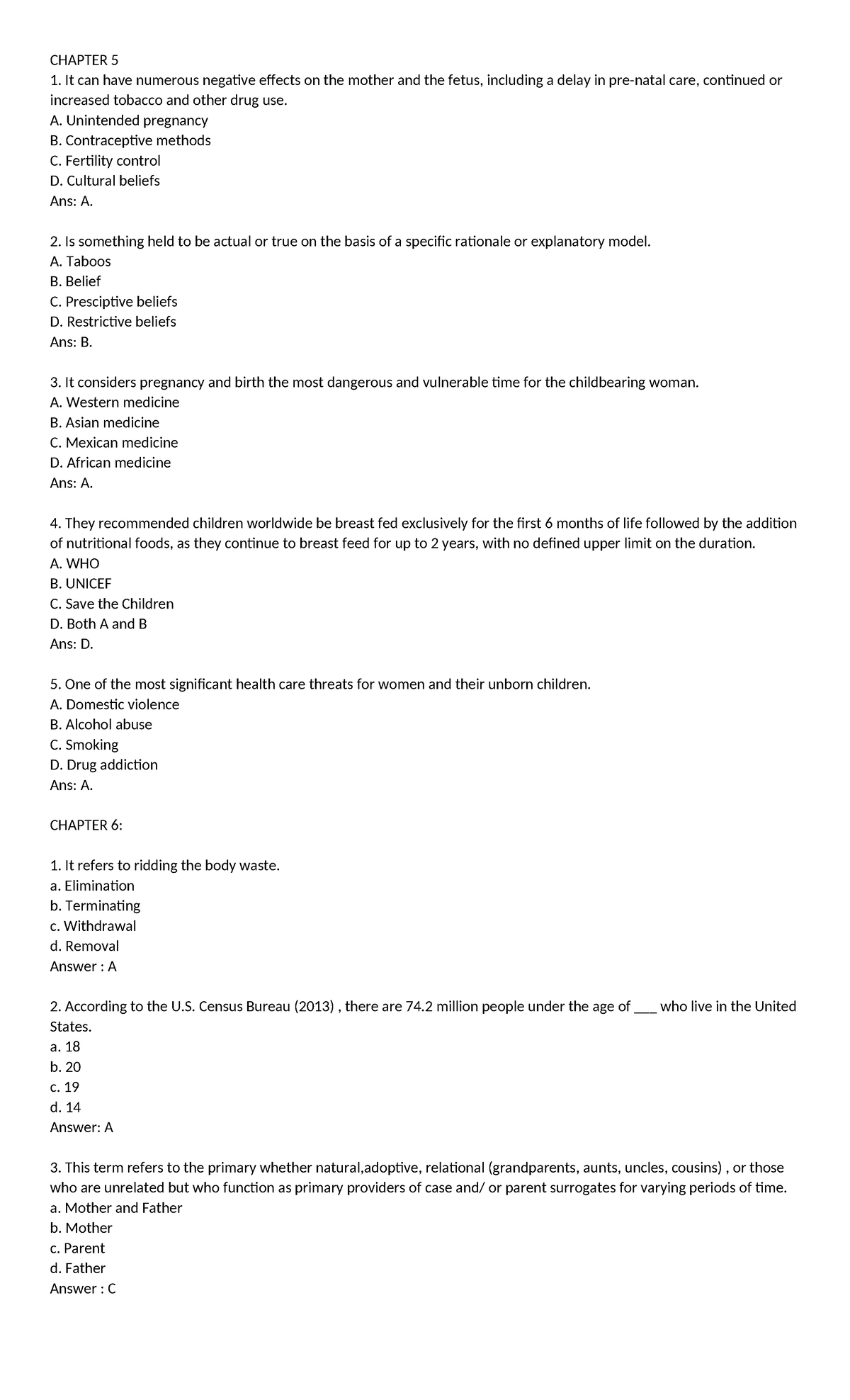 PART-2-Answer - Notes - CHAPTER 5 It can have numerous negative effects ...