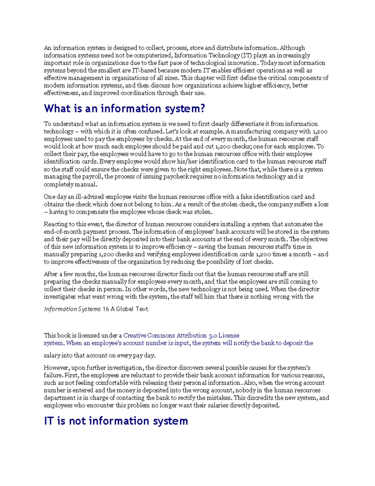 Informations systems notes 2 - An information system is designed to ...