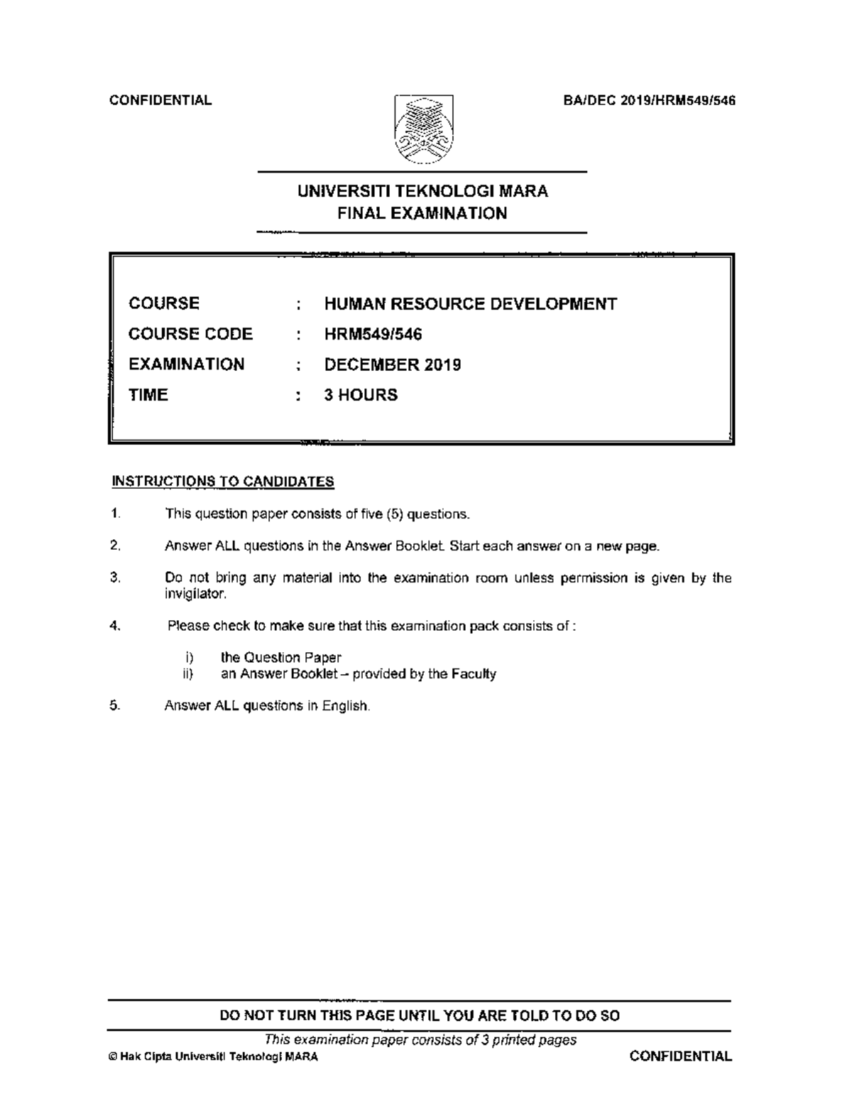 2020-session-1-degree-hrm549-546-confidential-universiti-teknologi