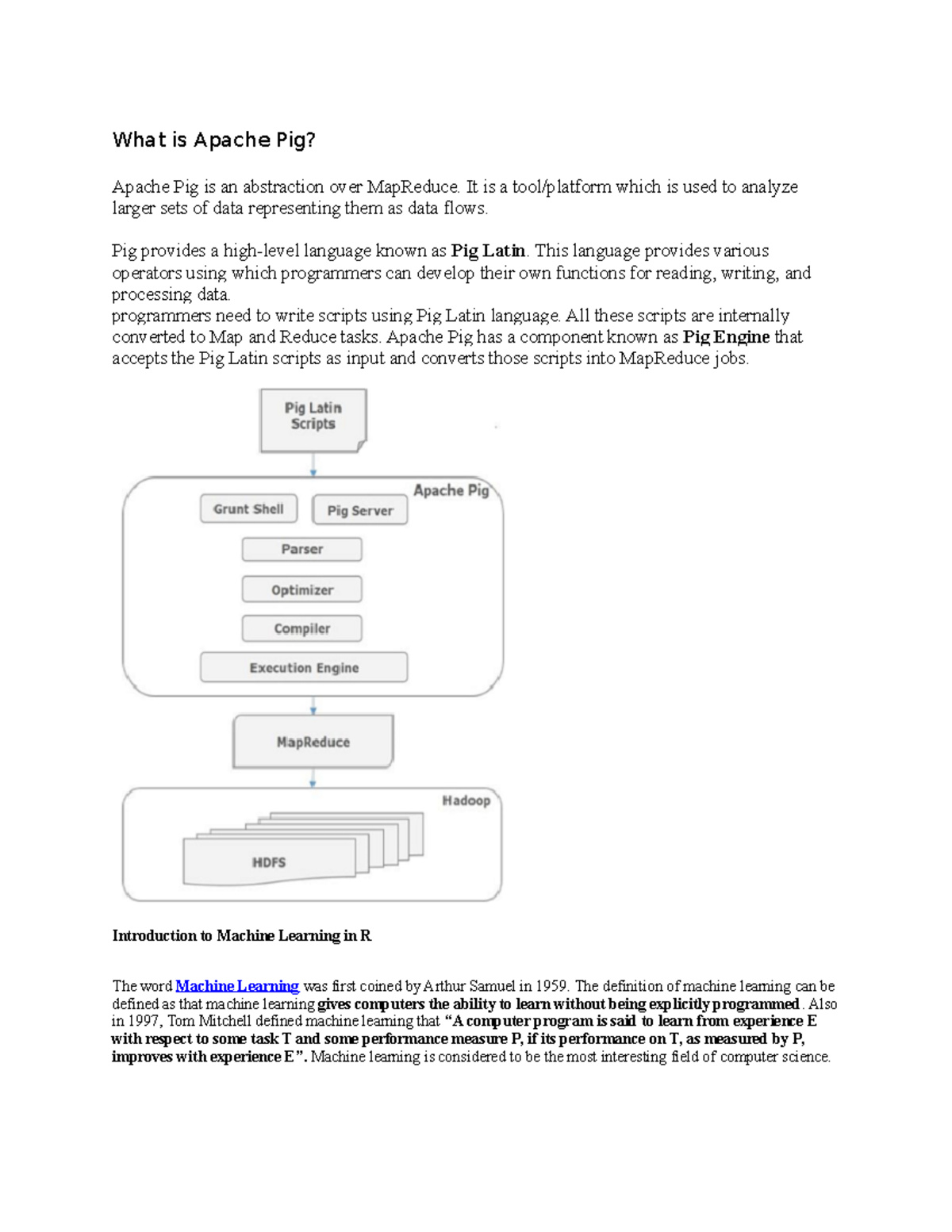 BDA UNIT V - read - What is Apache Pig? Apache Pig is an abstraction ...