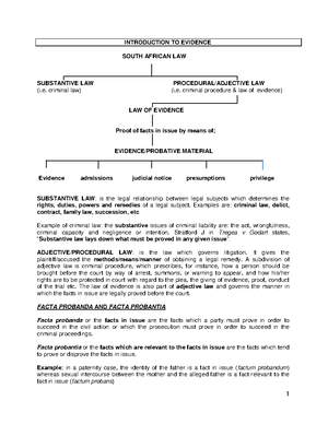 Law Evidence 2nd Semester Answers Copy - Law Of Evidence 2 Nd Semester ...