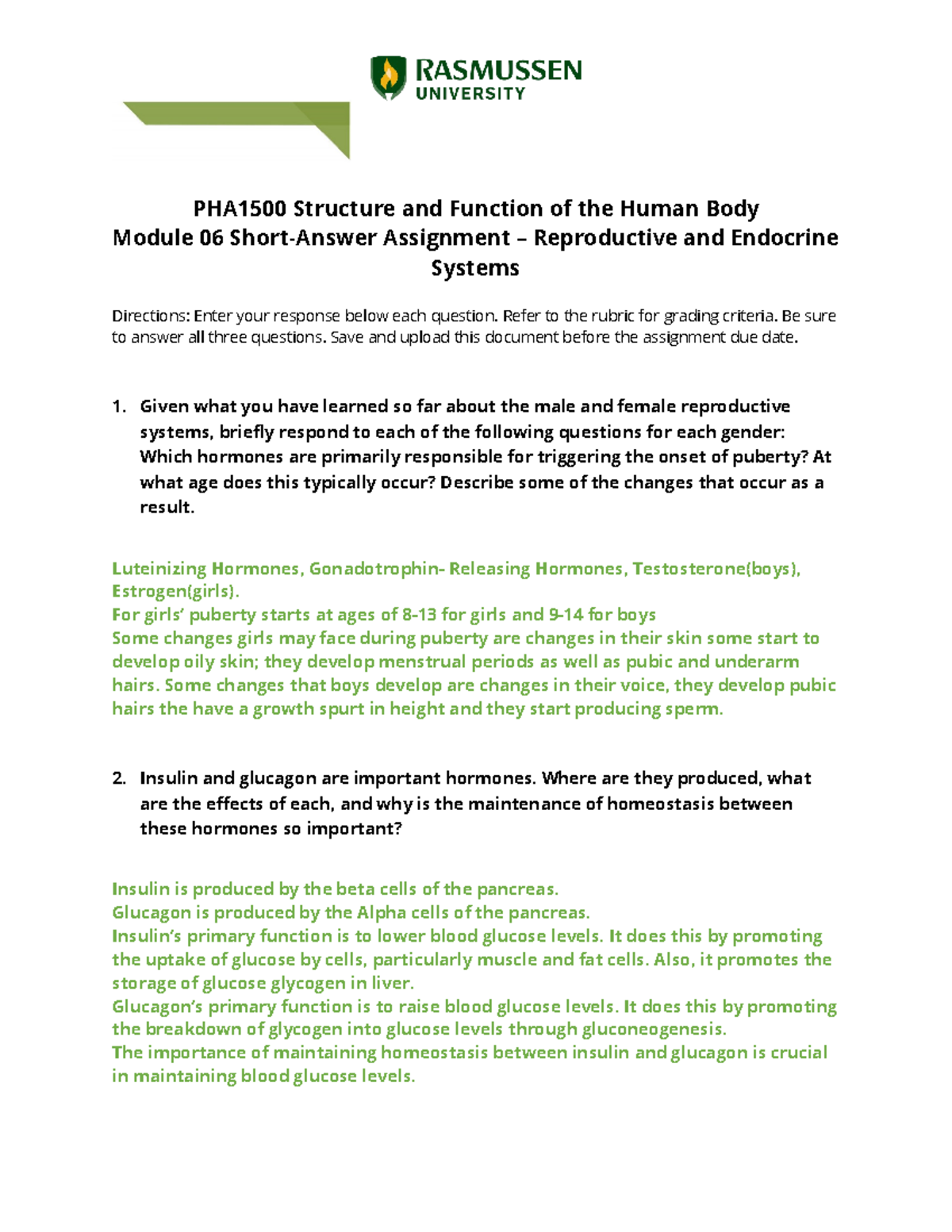 PHA1500+Short+Answer+Assignment+Module+06+%281%29 - PHA1500 Structure ...