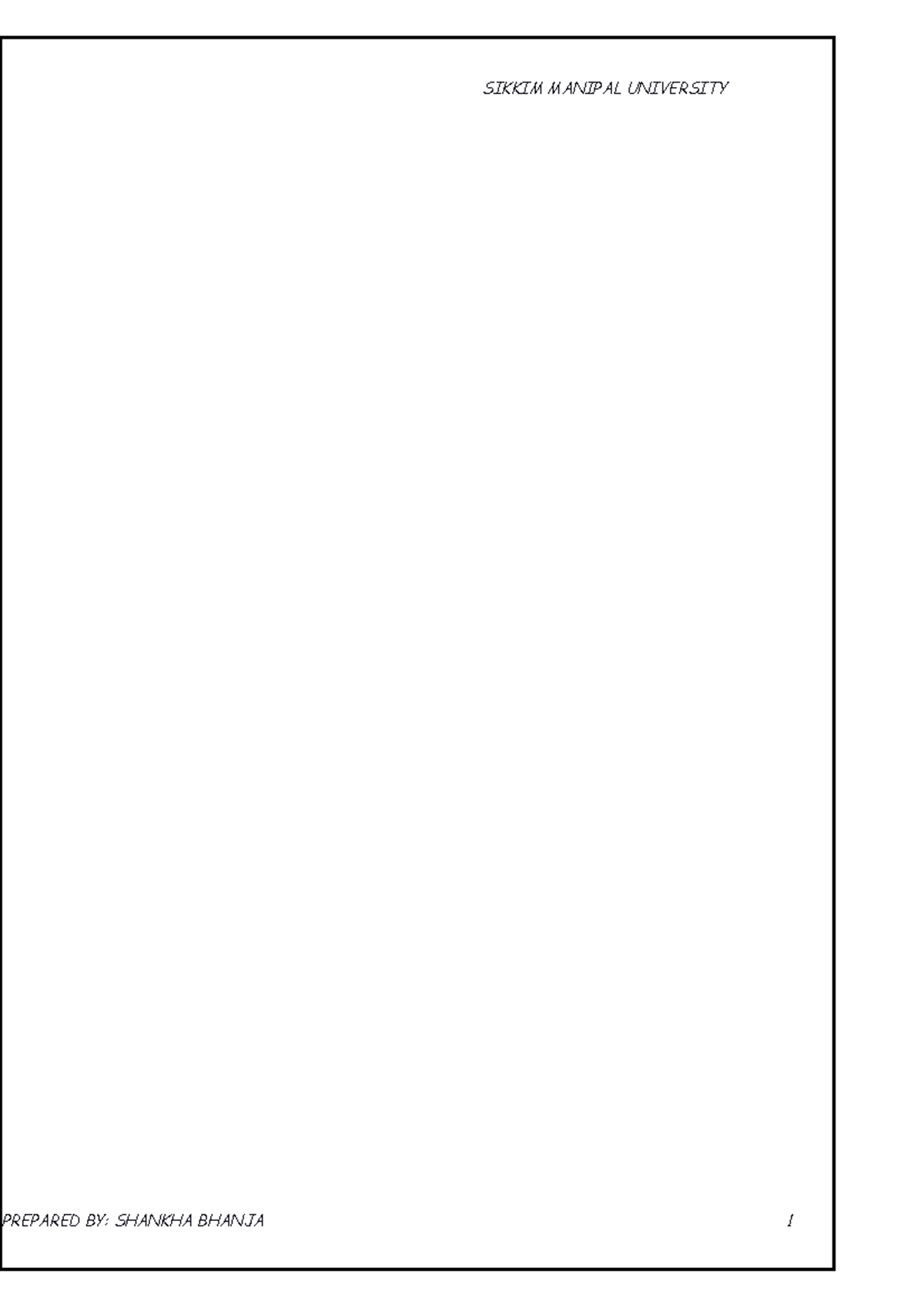 Project (Smokers Paradise) INDEX Sr. Contents Page No. 1