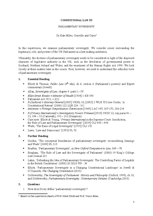 Constitutional Supo 2 - CONSTITUTIONAL LAW II RULE OF LAW AND ...