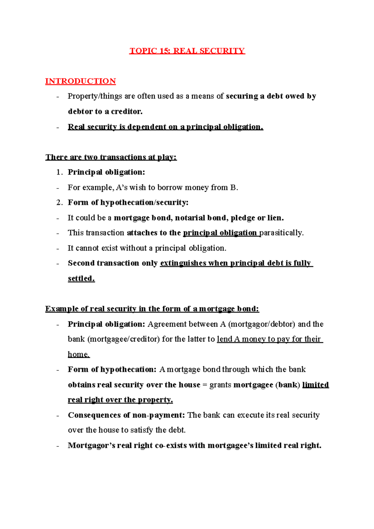 Topic 15 REAL Security - Lecture notes 15 - Wits University - Studocu