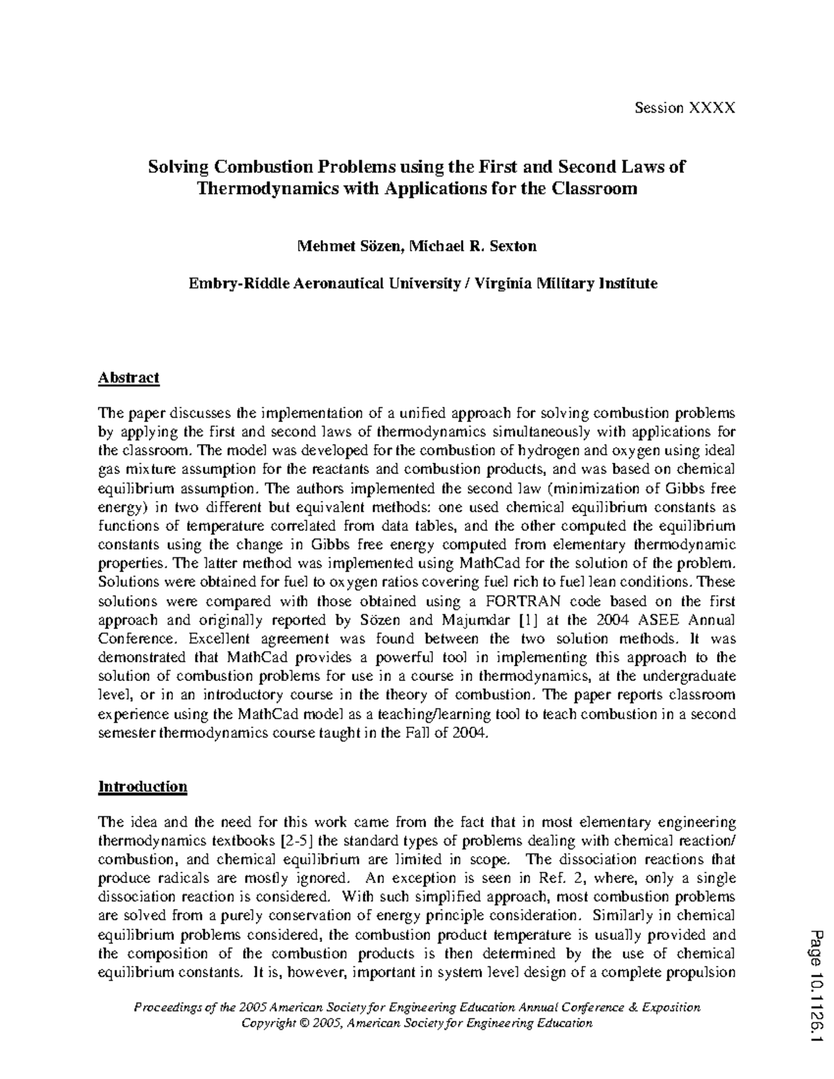 Solving combustion problems using the first and second laws of ...