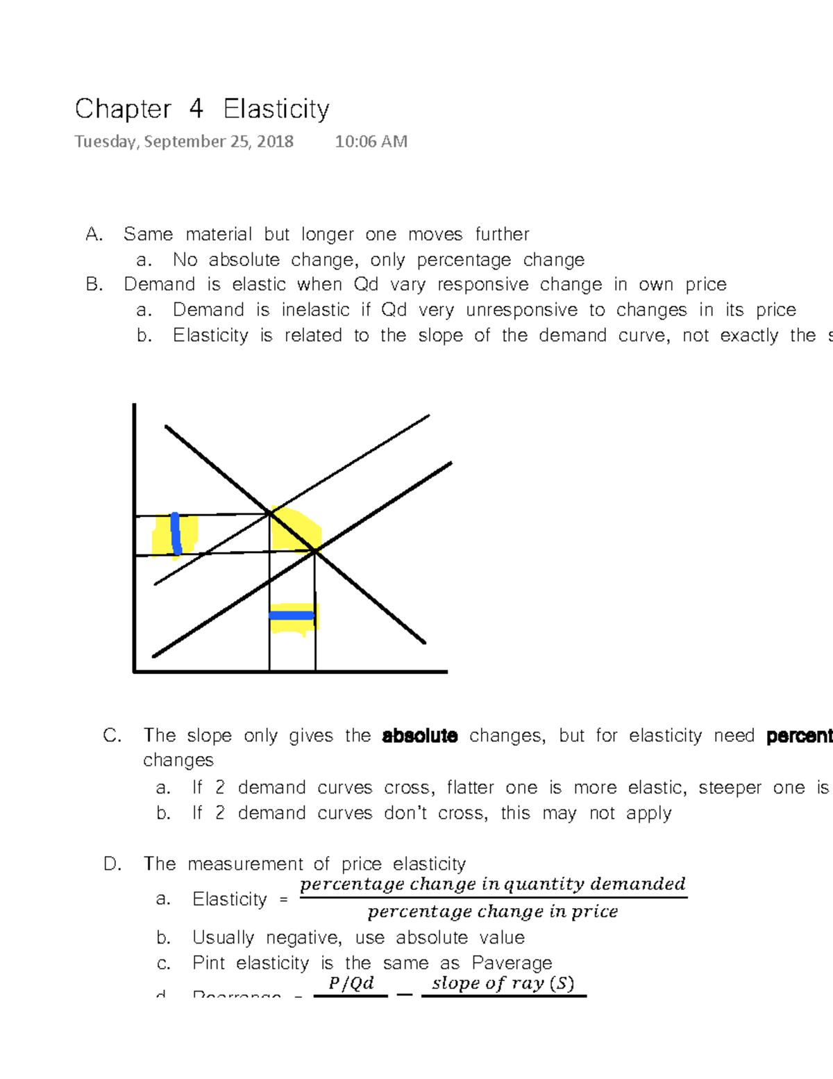 Chapter 4 Elasticity - Lecture Notes 20 - Chapter 4 Elasticity Tuesday ...