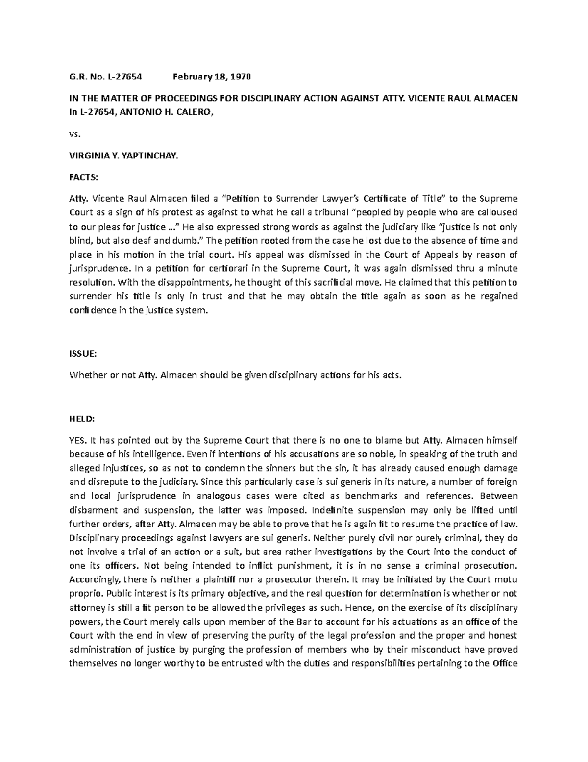 Case- Digest-cannon-11-rule-11.05 - G. No. L-27654 February 18, 1970 In 