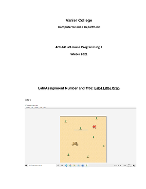 Gameprogpro - Game programming final project proposal - 420-141-VA Game ...