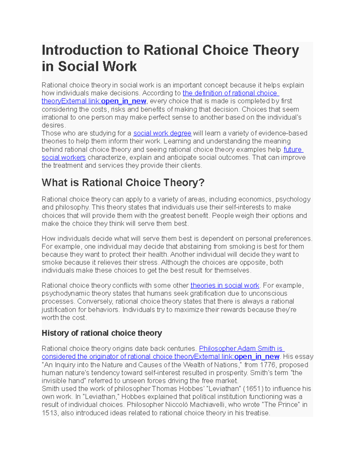 rational choice experimental economics