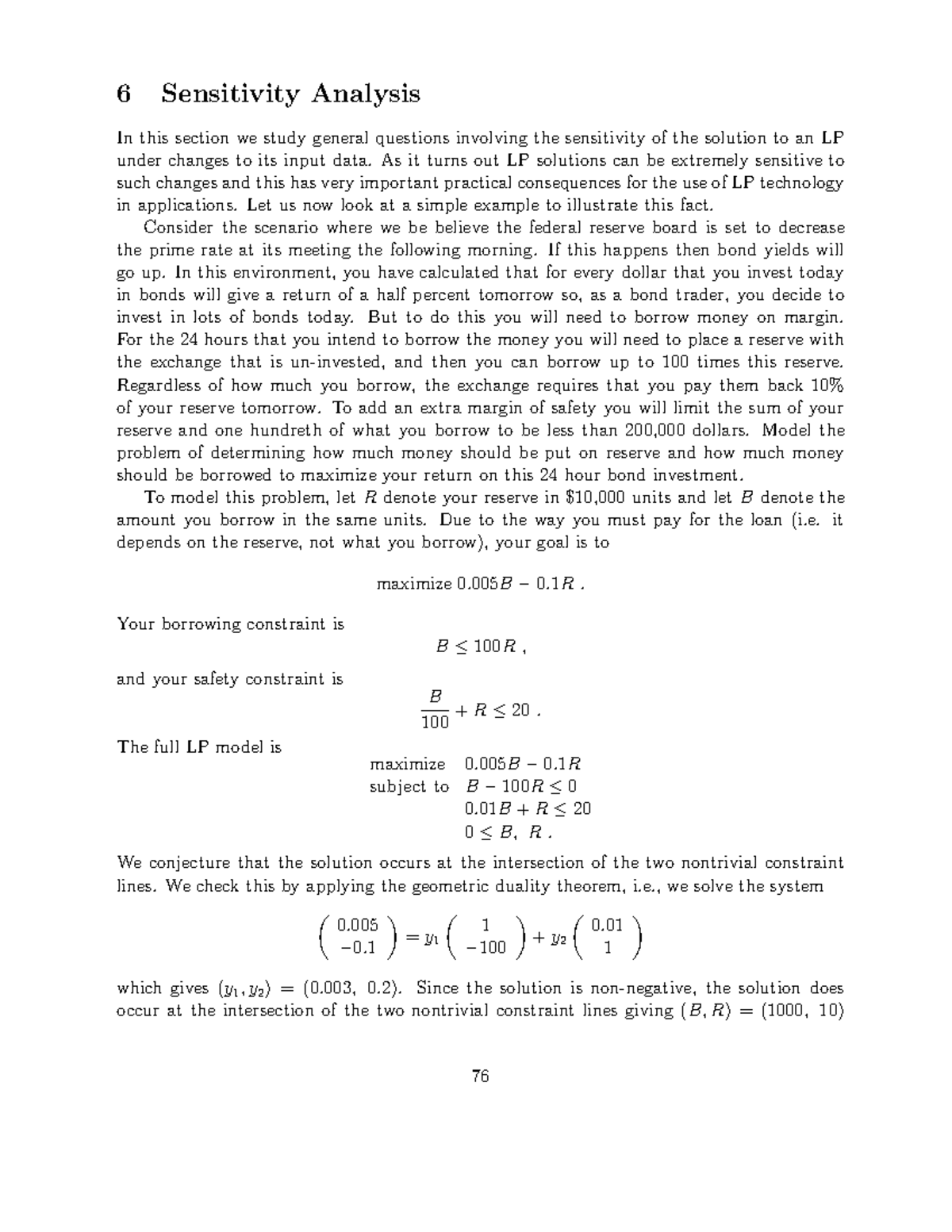 Section 6sensitivityanalysis - 6 Sensitivity Analysis In this section ...