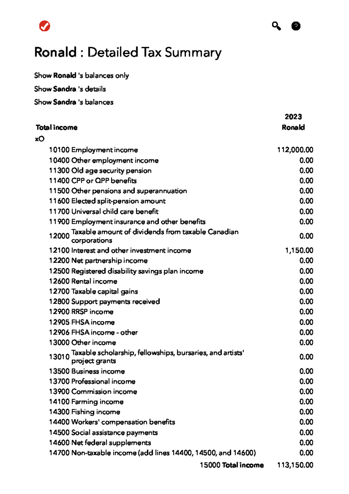 Canada Turbo Tax Login Tax Year 2023 ronaldn01622223 Ronald