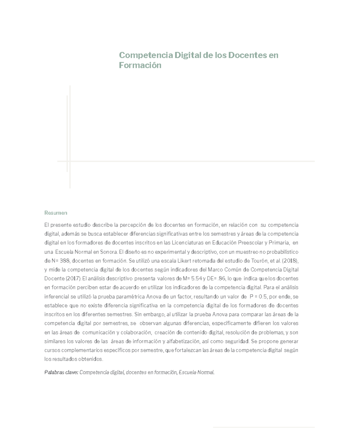 Competencia Digital de los Docentes en - Competencia Digital de los ...