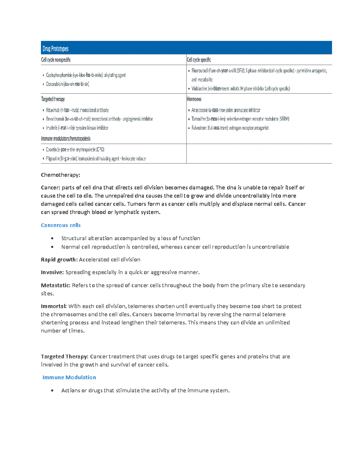 PHM2500 - Week 10 Notes - BIO 4200 - Studocu