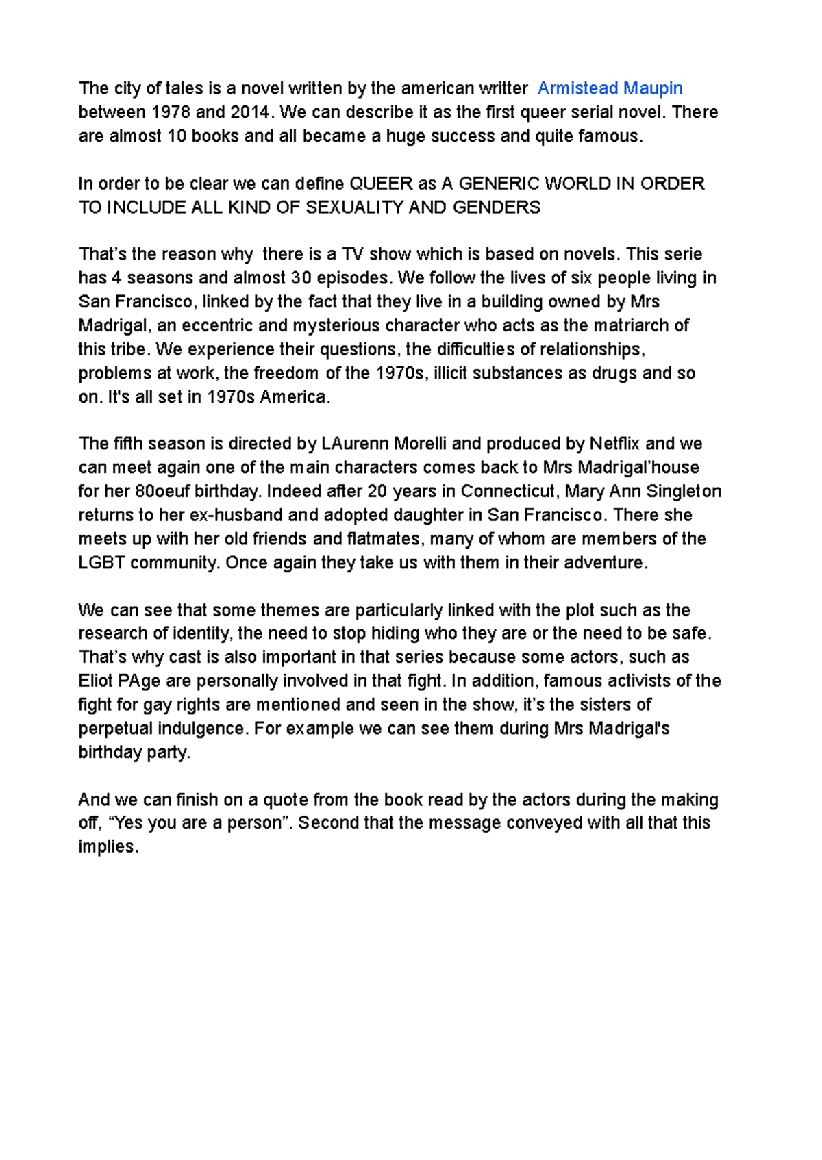 Chroniques De San Franscico The City Of Tales Is A Novel Written By 