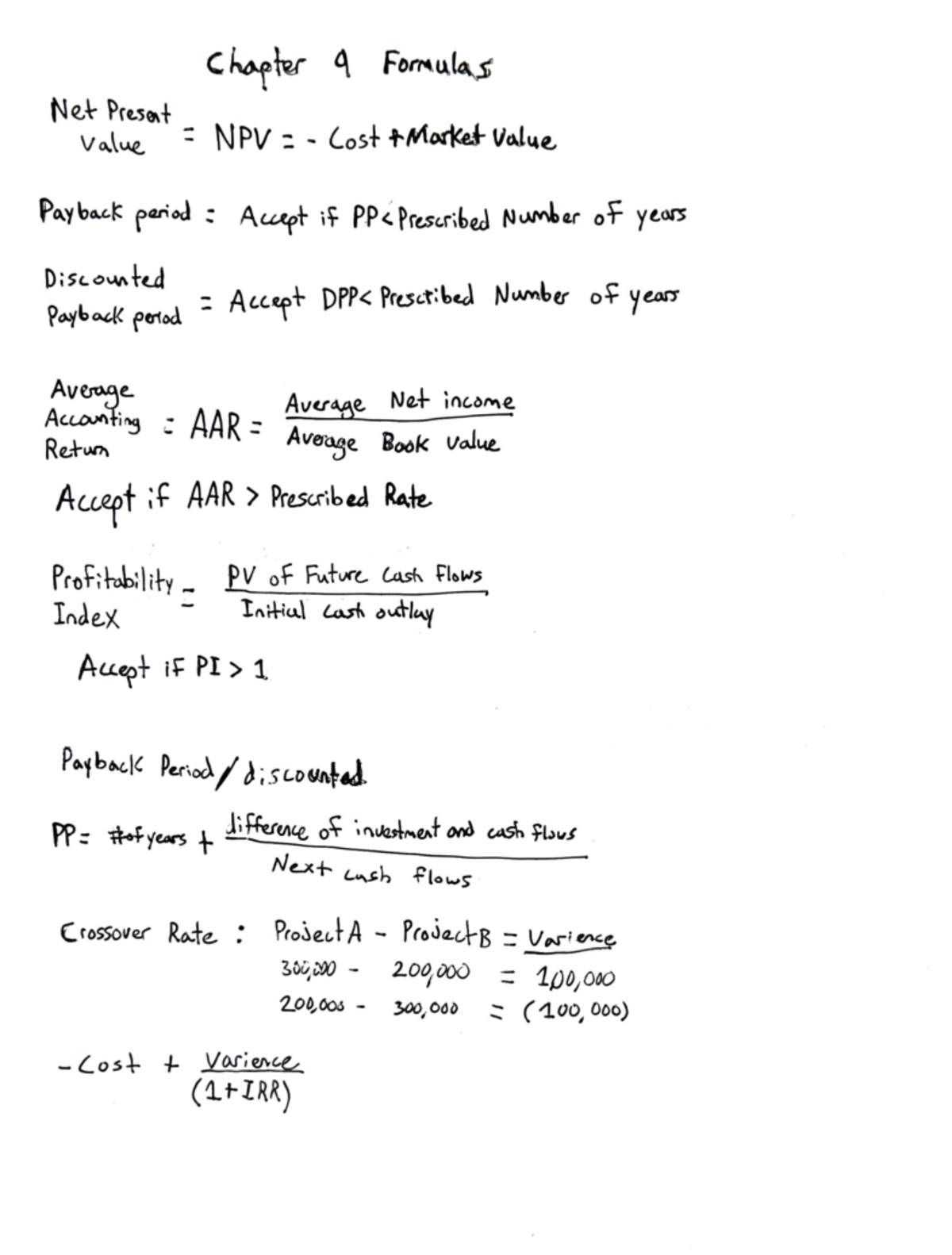 Chapter #9 - Stocks/Bonds/NPV - FNCE 2P91 - Studocu