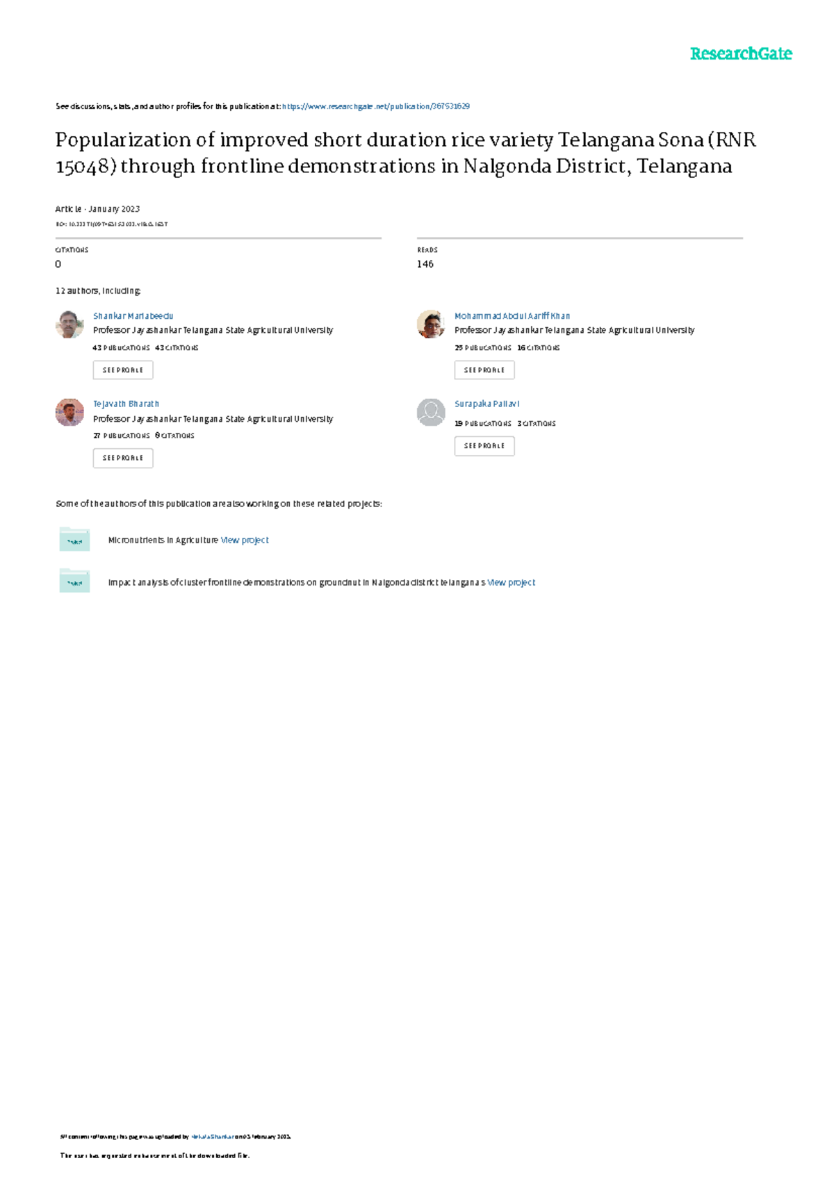 Popularization OF TS SONA See discussions, stats, and author profiles