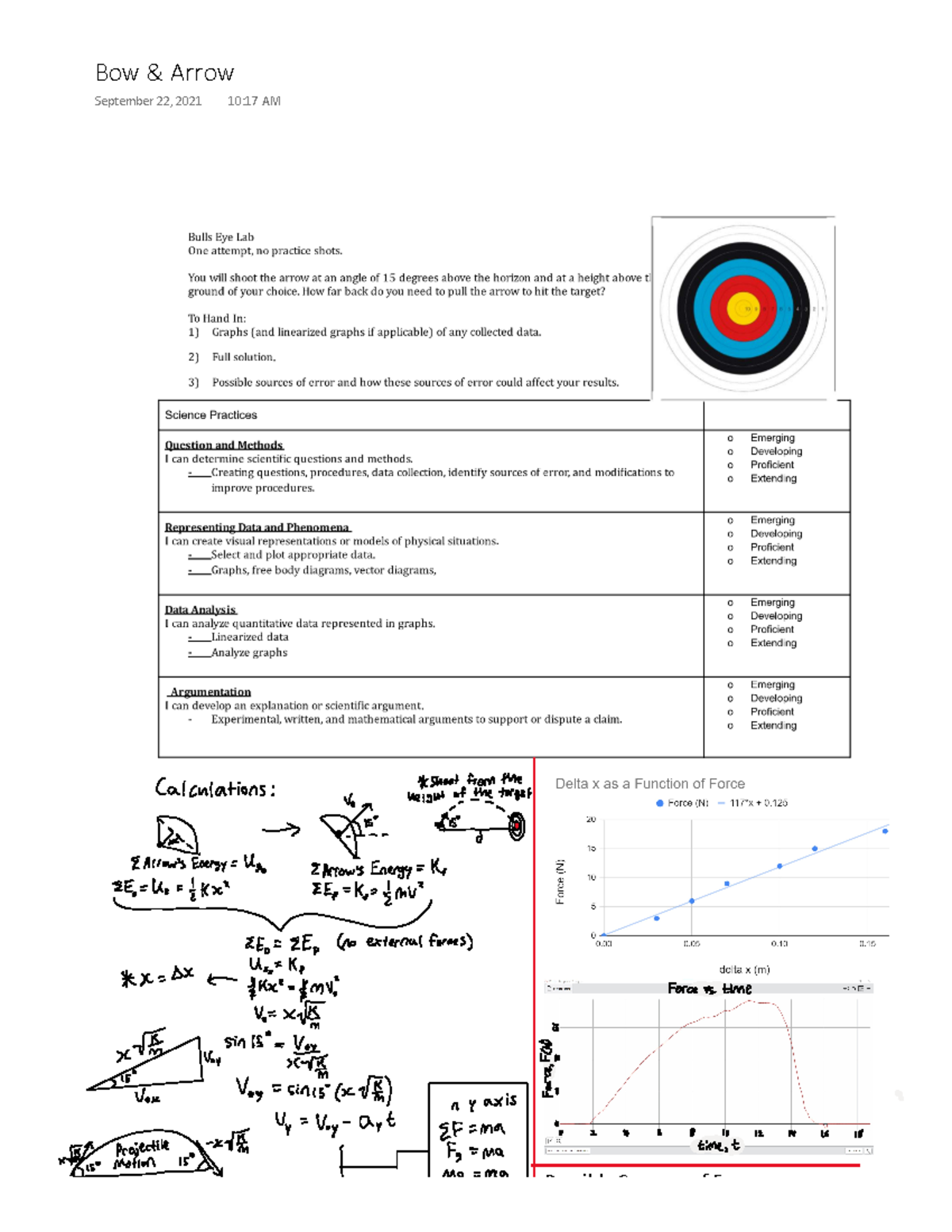 Bow Lab - A lab about bows - WŽƐƐŝďůĞ ^ŽƵƌĐĞƐ ŽĨ ƌƌŽƌ Žǁ Θ ƌƌŽǁ ...